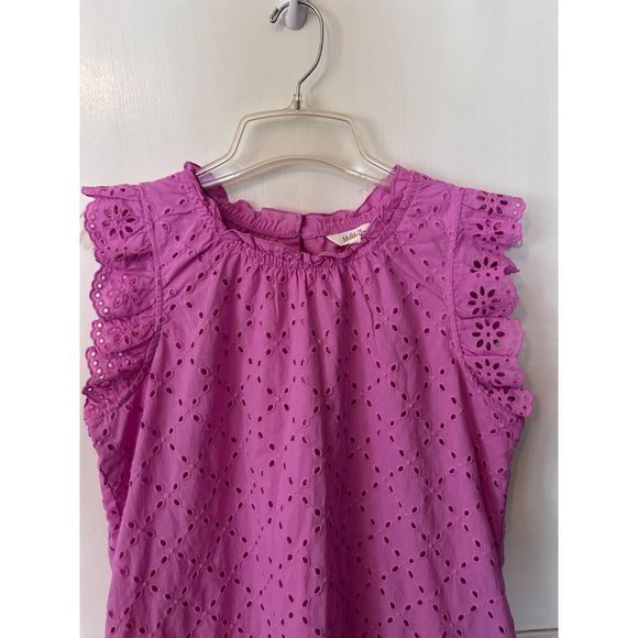 Matilda Jane Shift Into Spring pink/lavender ‎ eye-let Dress Size Sm - Picture 6 of 14